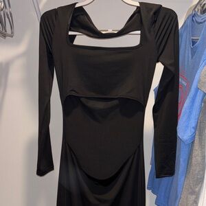 Chic Black Long Sleeve Dress